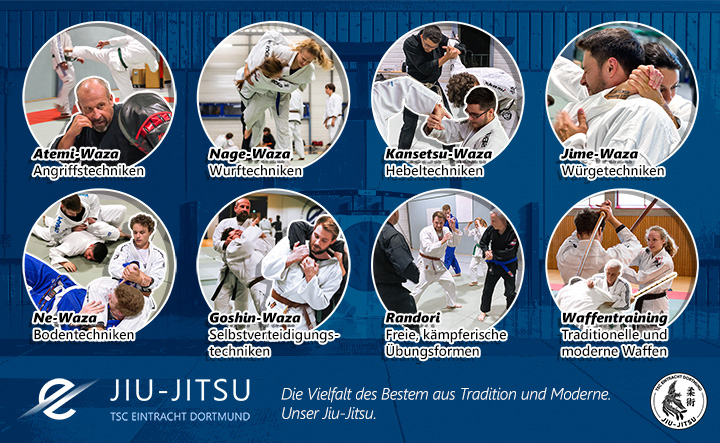 Vielfalt des Jiu-Jitsu in Bildern
